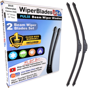 2019 Chevrolet Express 3500 Wiper Blades w/1yr Wear Warranty (Set of 2) Wipers