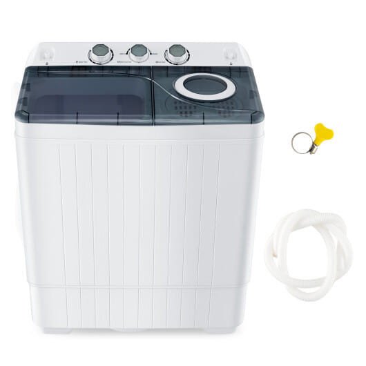 Portable Twin Tub Washing Machine with Timer Control - Image 3
