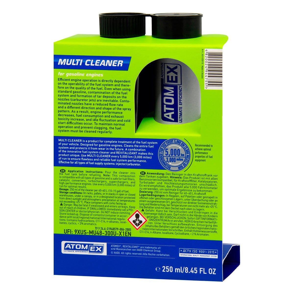 XADO Fuel System Multi Cleaner - Gasoline Additive - Automotive Gas Injector and Valve Treatment - Image 2